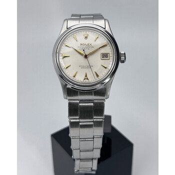 34mm • 1954 Vintage Rolex OysterDate ‘Honeycomb’ ref.6518 cal.1030
